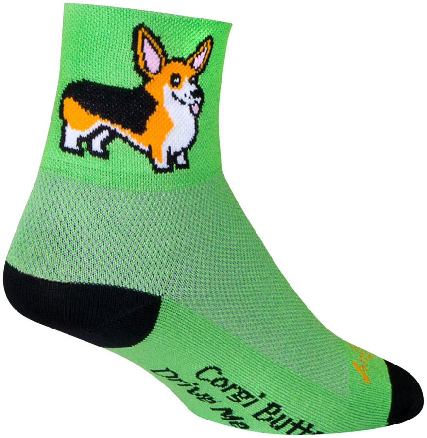 SockGuy Classic Ernie Socks - 3", Green, Large/X-Large