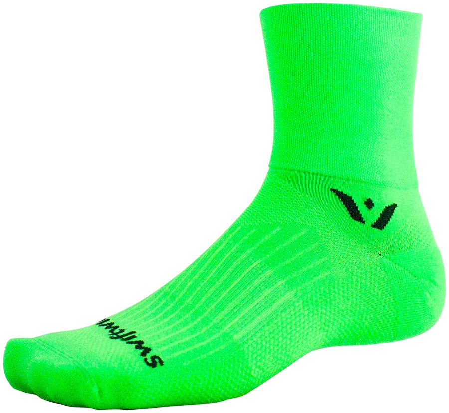 Swiftwick Aspire Four Socks - 4", Lime Green, X-Large 