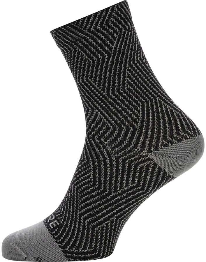 Gorewear C3 Mid Socks - 6.7", Graphite Gray/Black, Men's, 6-7.5 