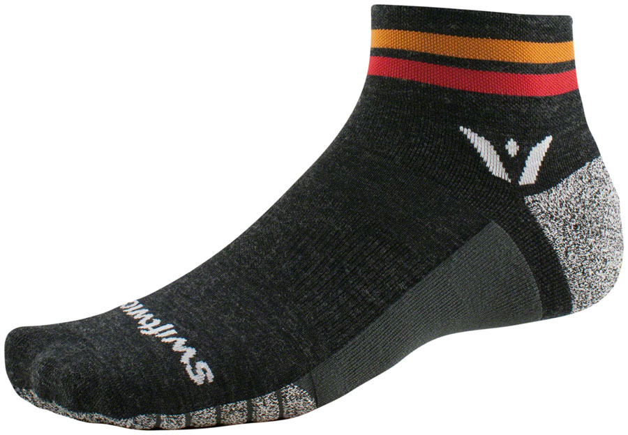 Swiftwick Flite XT Trail Two Socks - 2", Red Stripe, Small 