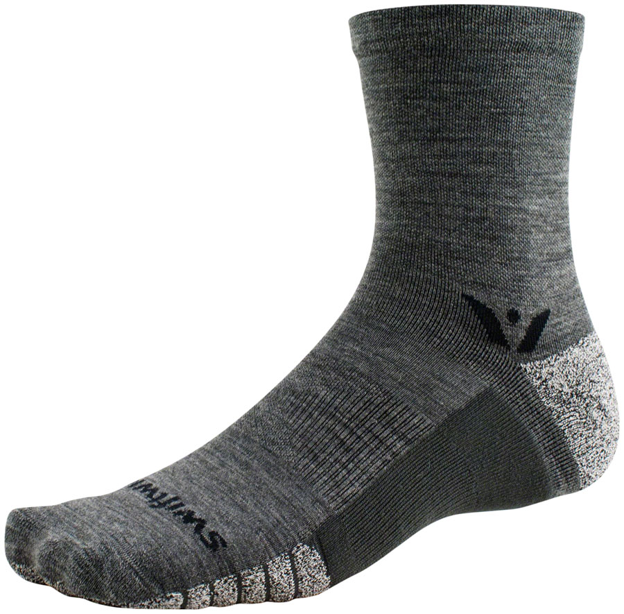 Swiftwick Flite XT Trail Five Socks - 5", Heather, Small 