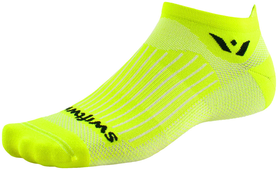 Swiftwick Aspire No Show Socks - Hi-Viz Yellow, Small