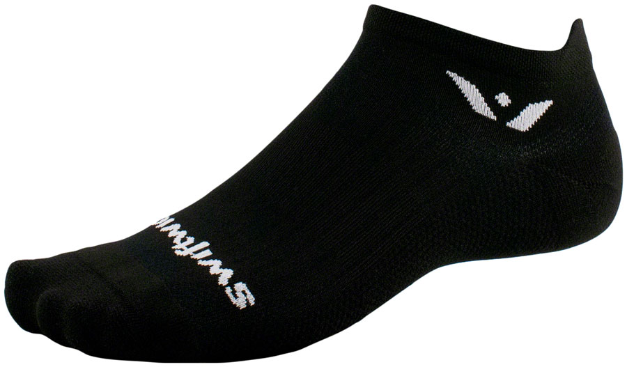 Swiftwick Aspire No Show Socks - Black, Large