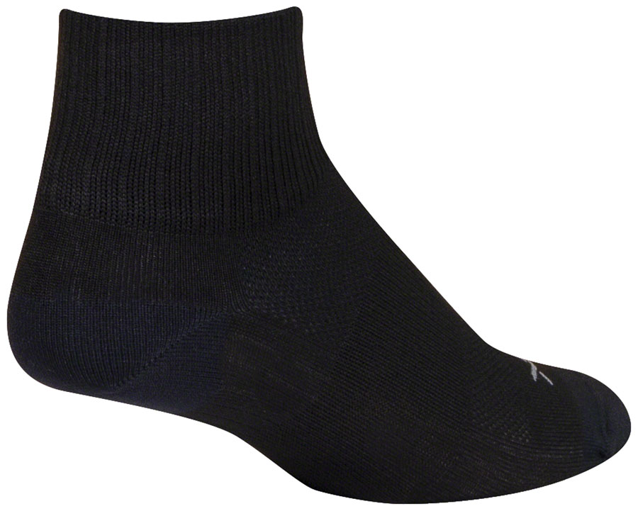 SockGuy SGX Black Socks - 2.5", Large/X-Large