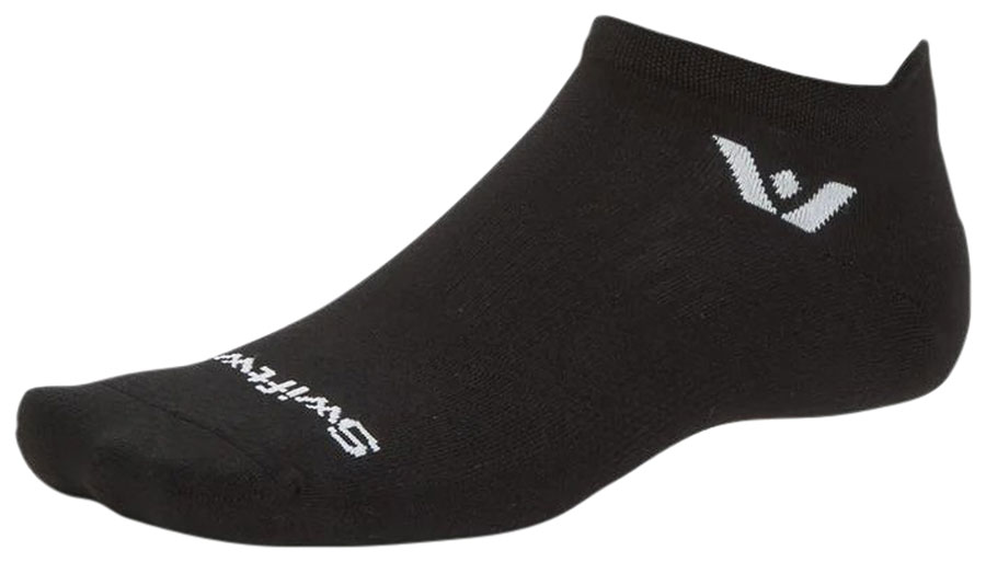 Swiftwick Aspire No Show Socks - Circuit Black, Large