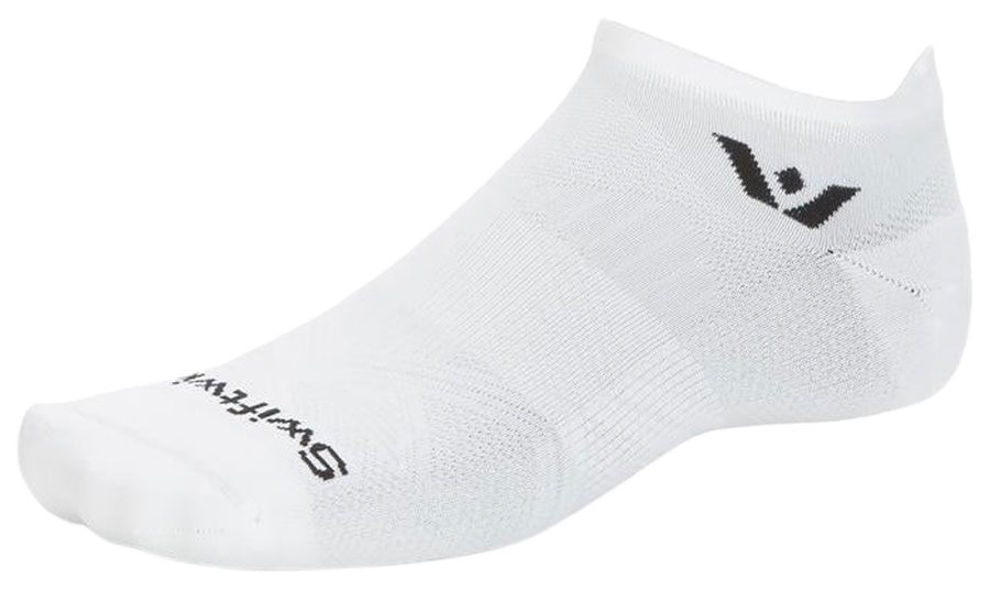 Swiftwick Aspire No Show Socks - Circuit White, Small