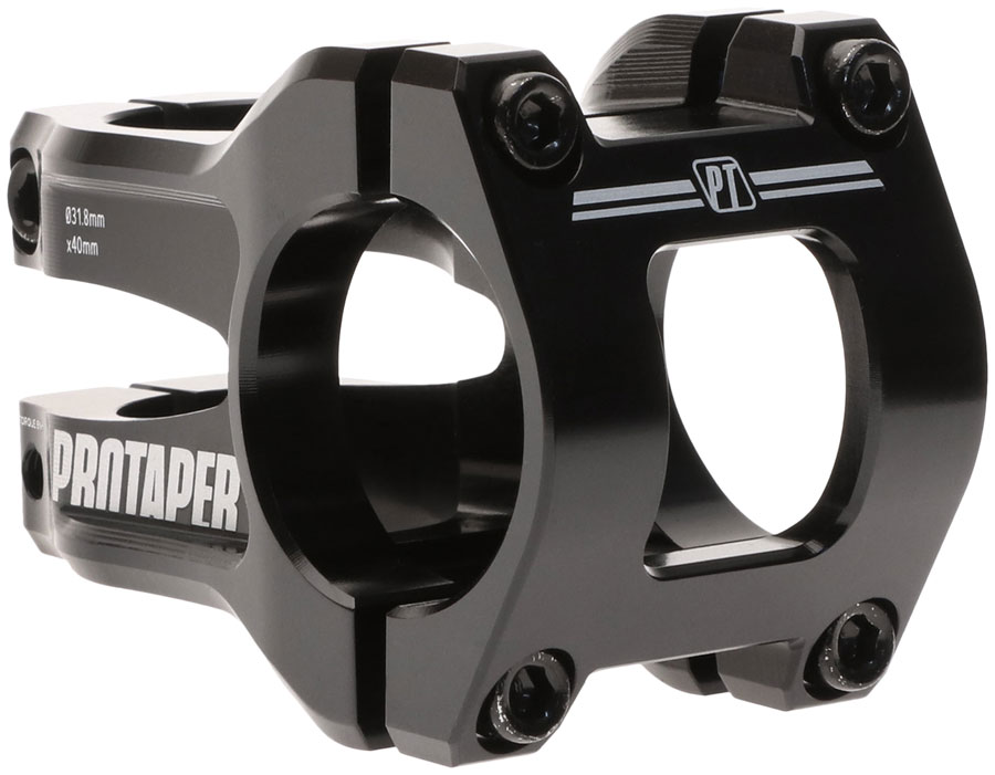 ProTaper Vice Trail Stem - 40mm, 31.8mm Clamp, +/-0, 1 1/8", Aluminum, Black 