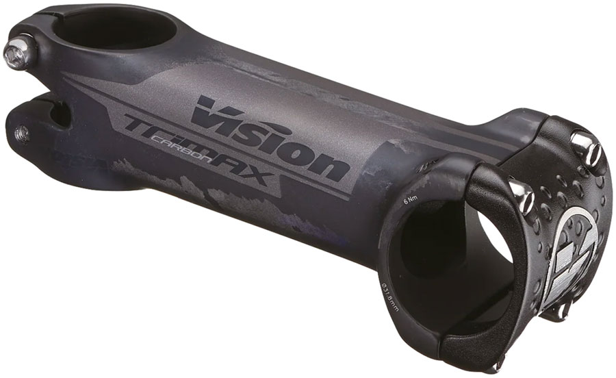 Vision TriMax Carbon OS Stem, 31.8mm Clamp Diameter, 120mm Length, ±6° Angle, Oversized Design – Carbon