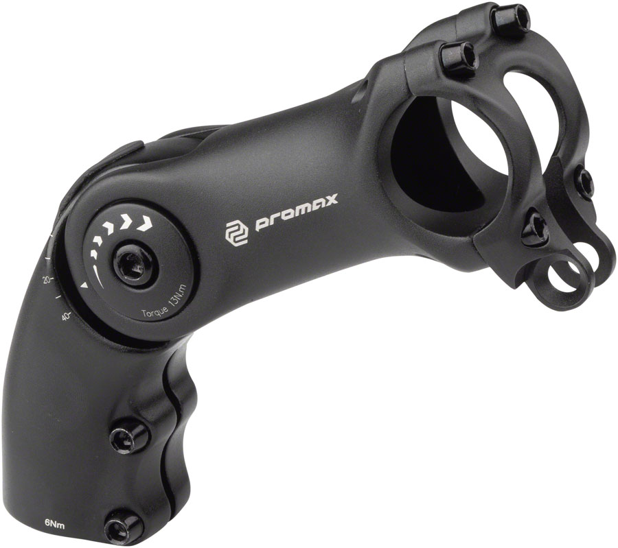 Promax MA-504L 31.8mm, Length 100mm, Adjustable Threadless w/Light Mount Black