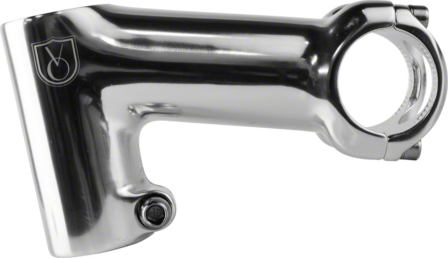 Velo Orange Tall-Stack Stem - 100mm, 31.8 Clamp, -17, 1 1/8", Aluminum, Silver