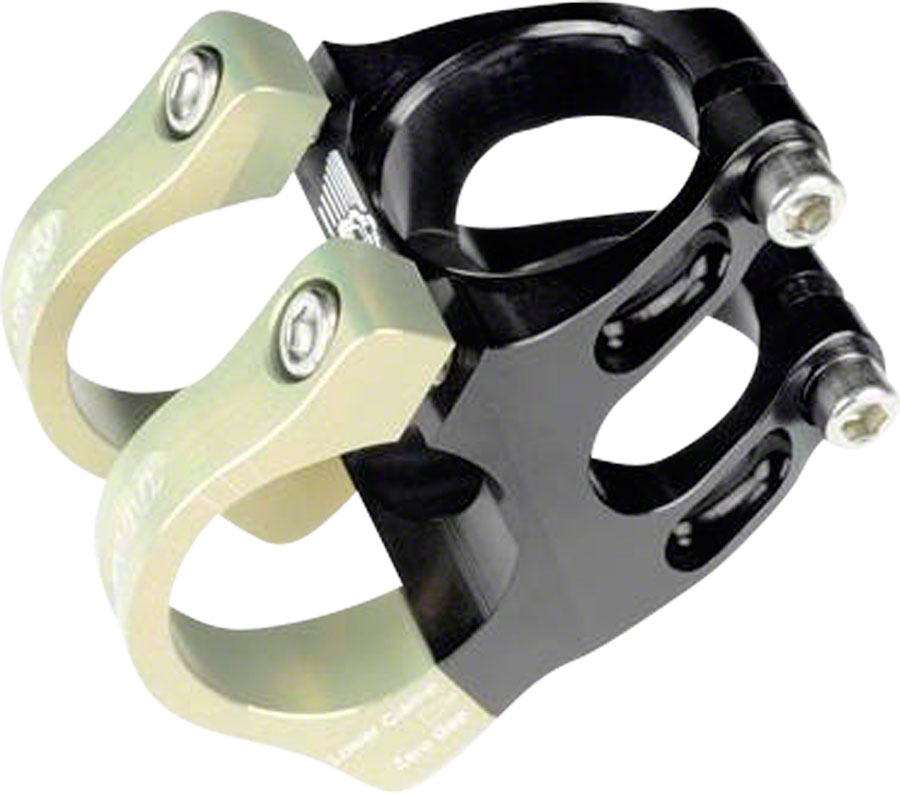 Renthal Apex Stem - 31mm, 31.8 Clamp, +/-6, 1 1/8", Aluminum, Black/Gold 