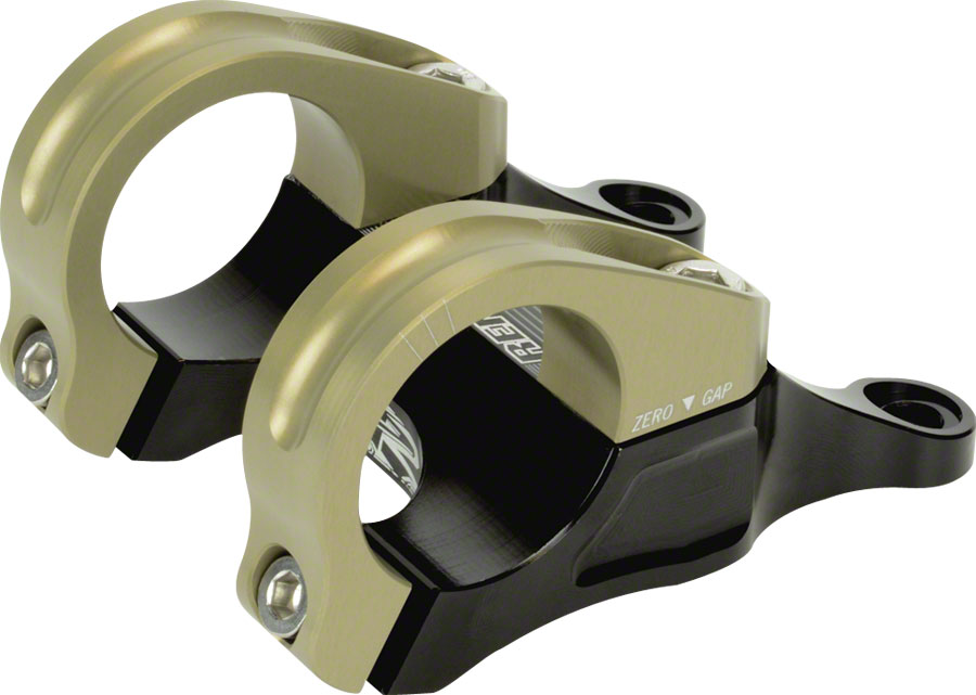 Renthal Integra II Stem - 45mm, 31.8 Clamp, +/-0, Direct Mount, Aluminum, Black/Gold