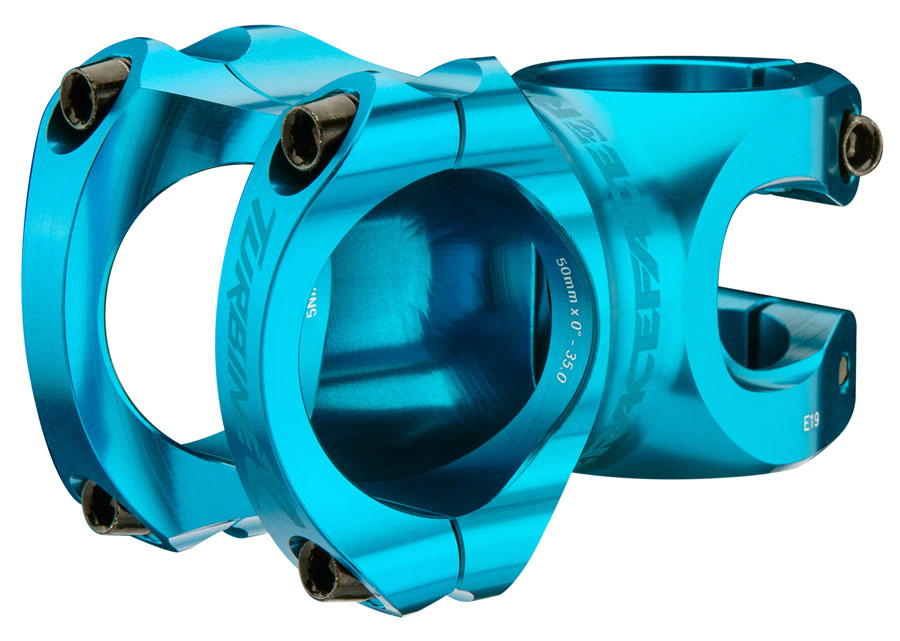 RaceFace Turbine R 35 Stem - 40mm, 35mm Clamp, +/-0, 1 1/8", Turquoise 