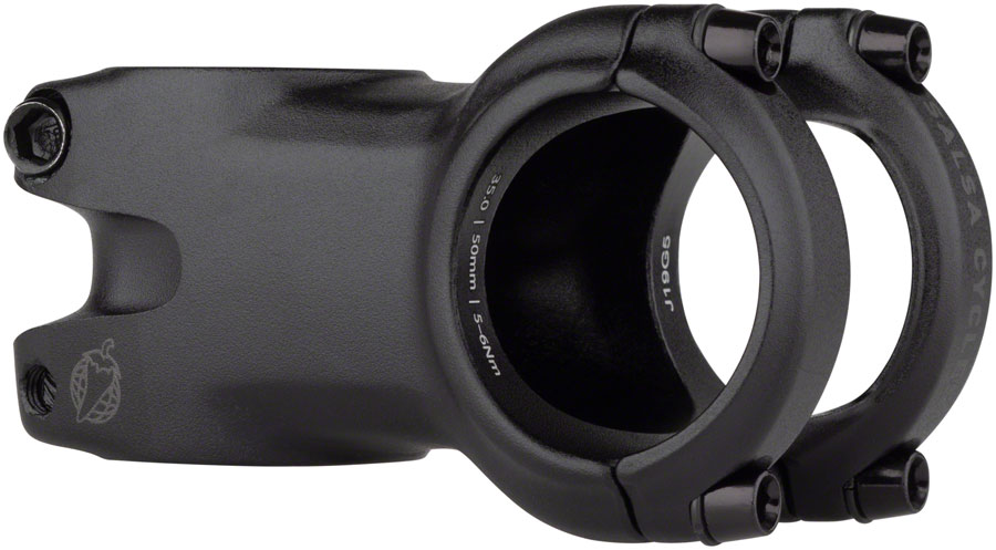 Salsa Guide Trail Stem- 50mm, 35.0 Clamp, 0 Degree, 1 1/8", Aluminum, Black 