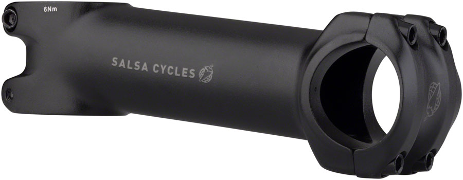 Salsa Guide Stem - 110mm, 31.8 Clamp, +/-6, 1 1/8", Aluminum, Black 