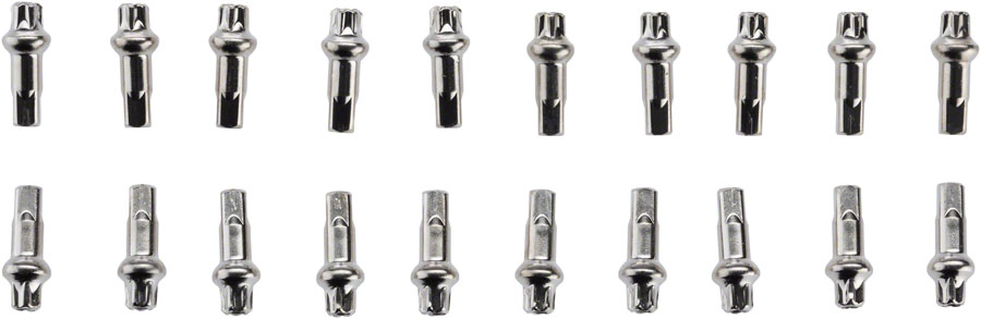 DT Swiss Squorx Pro Head Pro Lock Brass Nipples: 2.0 x 15mm, Silver, Box of 20
