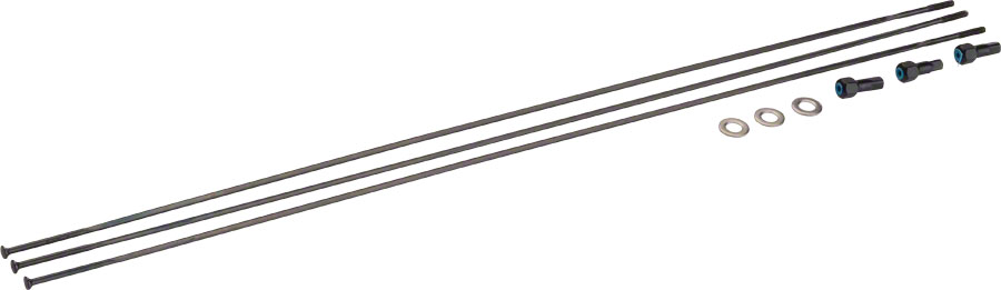 SRAM Spokes/Nipples/Washers 3-pack 298mm CX-Sprint Straight-Pull External Black, Roam 60, 29" 