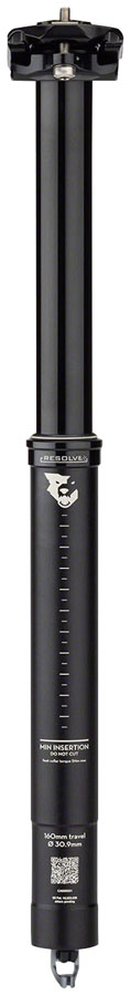 Wolf Tooth Resolve Dropper Seatpost - 30.9, 160mm Travel, Black, Rev 2 
