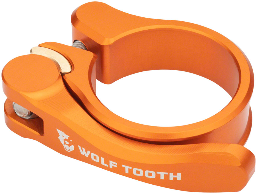 Wolf Tooth Components Quick Release Seatpost Clamp - 28.6mm, QR, Orange 