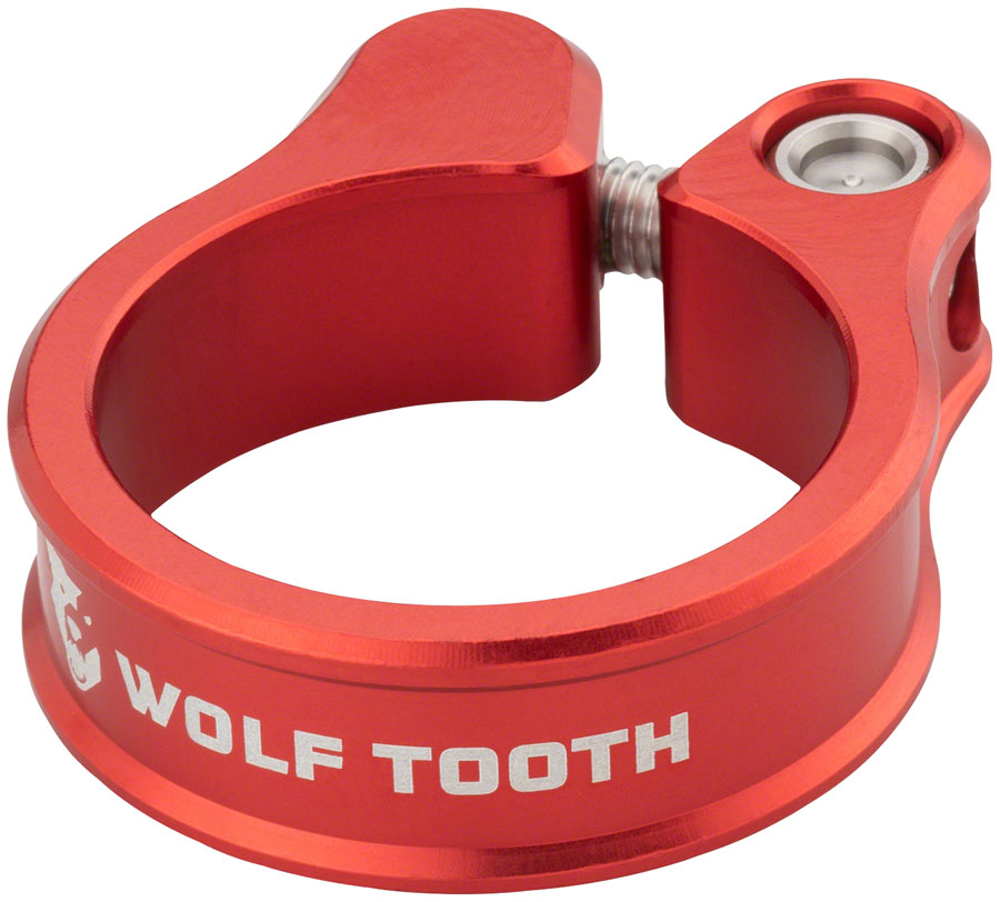 Wolf Tooth Seatpost Clamp - 29.8mm, Bolt-On, Red
