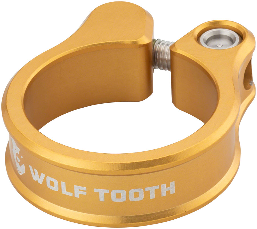 Wolf Tooth Seatpost Clamp - 36.4mm, Bolt-On, Gold