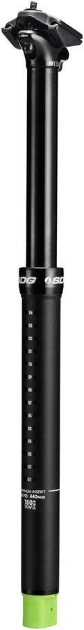 SDG Tellis Dropper Seatpost - 34.9mm, 125mm, Black 