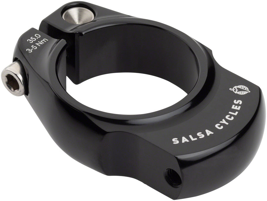 Salsa Rack-Lock Seatpost Clamp - 35.0mm, Bolt-On, Black