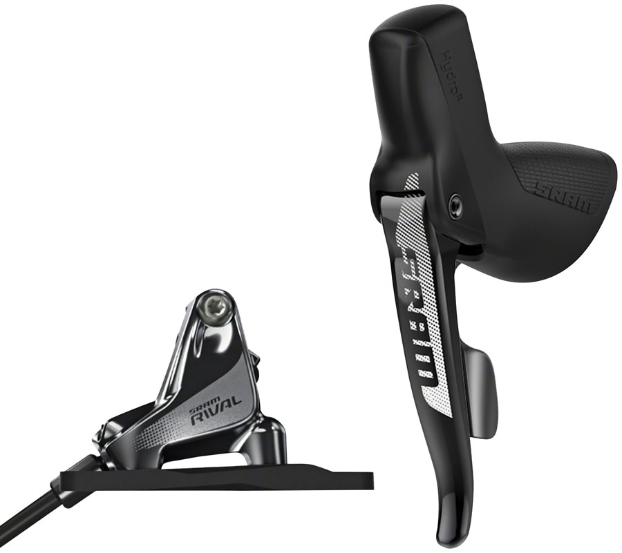 SRAM Rival 1 Disc Brake and Cable-Actuated Dropper Remote Lever - Left/Front, Flat Mount (20mm Offset), Black, A1 (5%Off)
