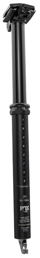 FOX Transfer Performance Series Elite Dropper Seatpost - 30.9, 100 mm, Internal Routing, Anodized Upper 