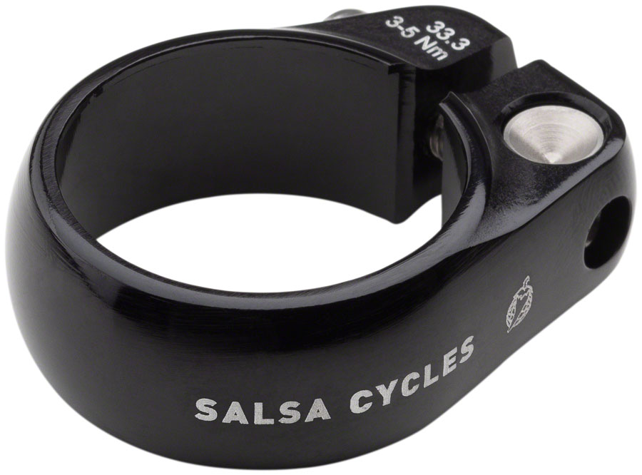 Salsa Lip-Lock Seatpost Clamp - 33.3mm, Bolt-On, Black