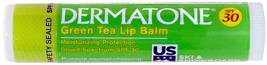 Dermatone Lip Balm - 0.15oz Tube, SPF30, Green Tea






