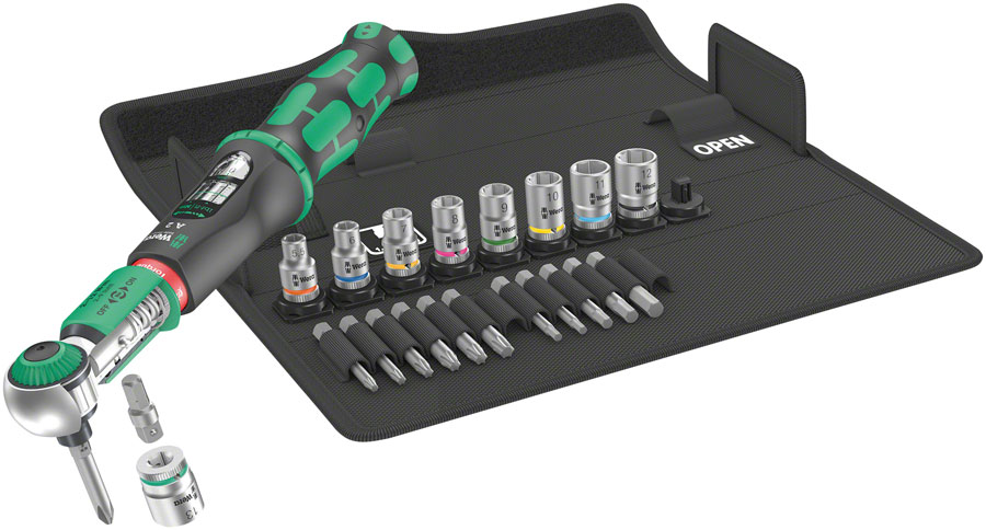 Wera Safe-Torque A 2 Torque Wrench Set 1 - 1/4" Hexagonal, 2-12 Nm, 23 Pieces






