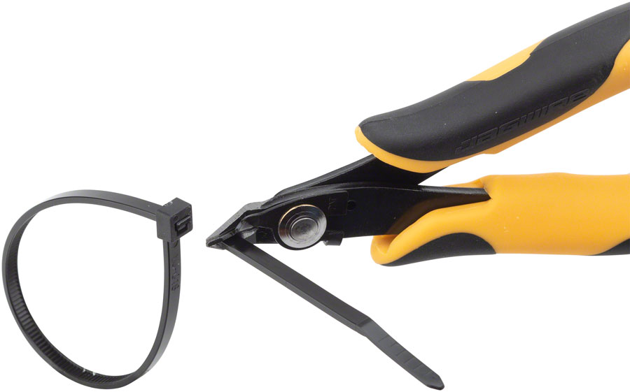 Jagwire Sport ZipTie Flush Cutter with Holding Function, Yellow/Black
