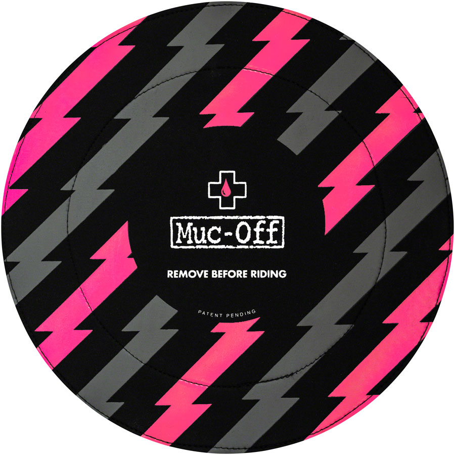 Muc-Off Disc Brake Covers, Black/Pink 