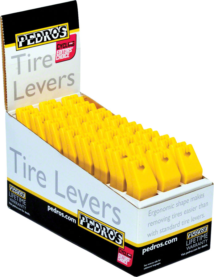 Pedro's Tire Levers 24x2 Pack Tire Lever Counter Display, Yellow






