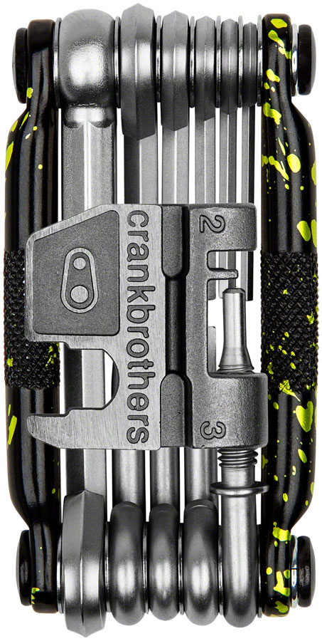 Crank Brothers Multi 17 Multi Tool - Limited Edition, Splatter Paint Lime Green