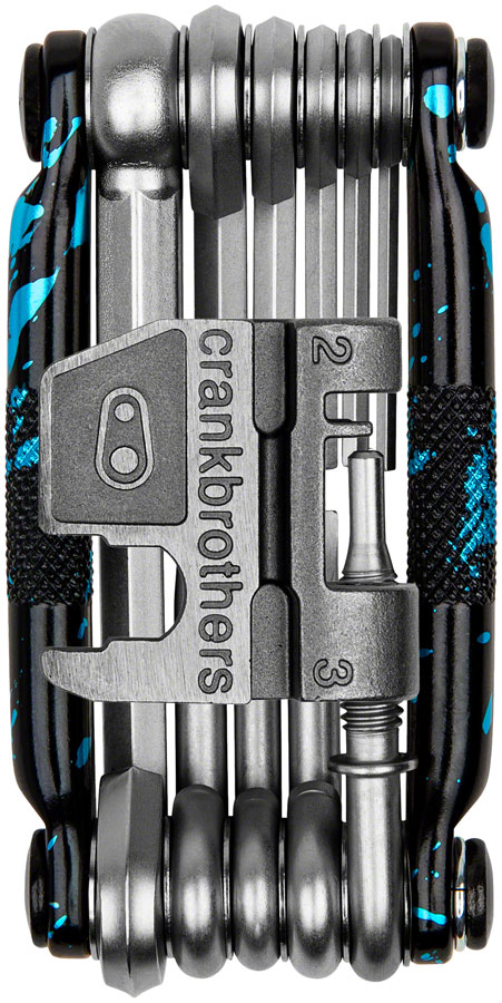 Crank Brothers Multi 17 Multi Tool - Limited Edition, Splatter Paint Blue






