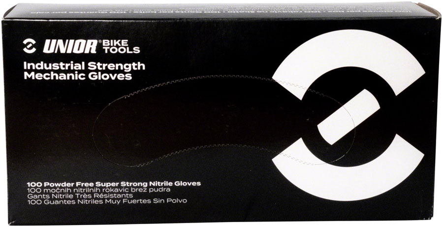 Unior Industrial Strength Nitrile Mechanic Gloves - Box 100, Medium






