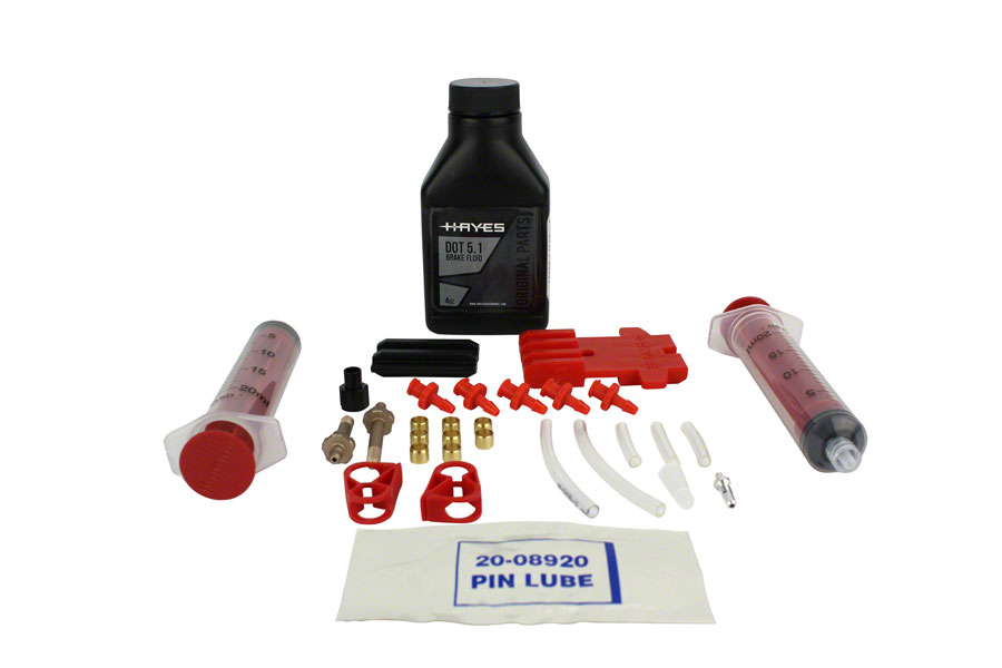 Hayes Pro Bleed Kit for DOT Brakes, includes 4 oz of DOT 5.1 fluid






