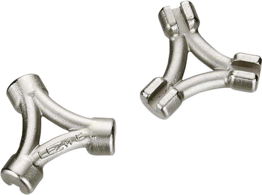 Lezyne 3-Way Triple Spoke Wrench 3.23, 3.30, 3.45mm: Silver 