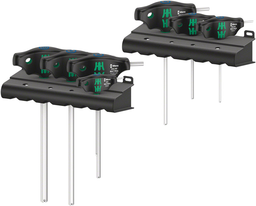 Wera 454/7 HF Set 1 screwdriver set T-handle screwdrivers Hex-Plus with holding function, 7 pieces