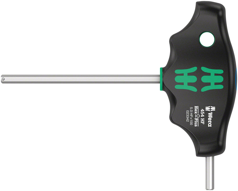 Wera 454 HF T-handle hexagon screwdriver Hex-Plus with holding function, 5 x 100 mm






