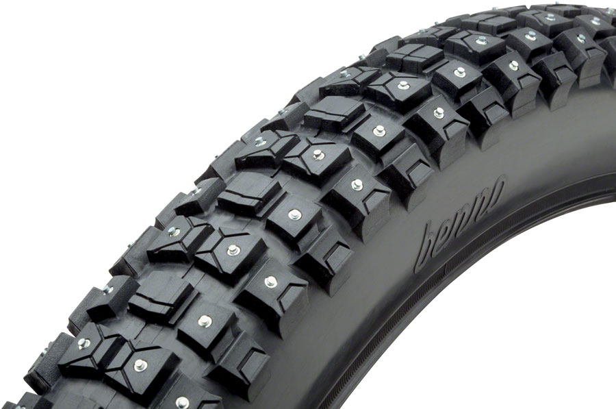 Benno Studded Snow Tire - 26 x 2.35", Clincher, Wire, 306 Studs, Black