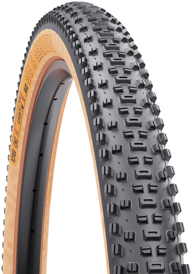 WTB Ranger Tire - 29 x 2.25, TCS Tubeless, Folding, Black/Tan, Light/Fast Rolling, Dual DNA, SG2 