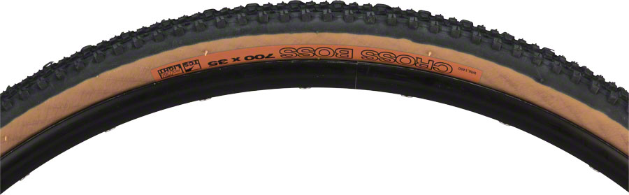 WTB Cross Boss Tire - 700 x 35, TCS Tubeless, Folding, Black/Tan, Light, Fast Rolling 