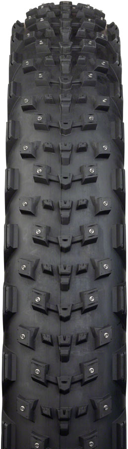 45NRTH Dillinger 4 Tire - 26 x 4.2, Tubeless, Folding, Tan, 60 TPI, 168 Large Concave Carbide Aluminum Studs






