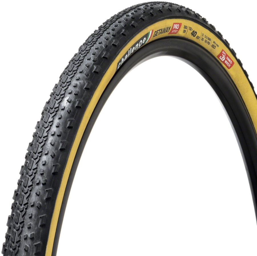 Challenge Getaway Pro Tire 700 x 36, Clincher, Folding, Black/Tan