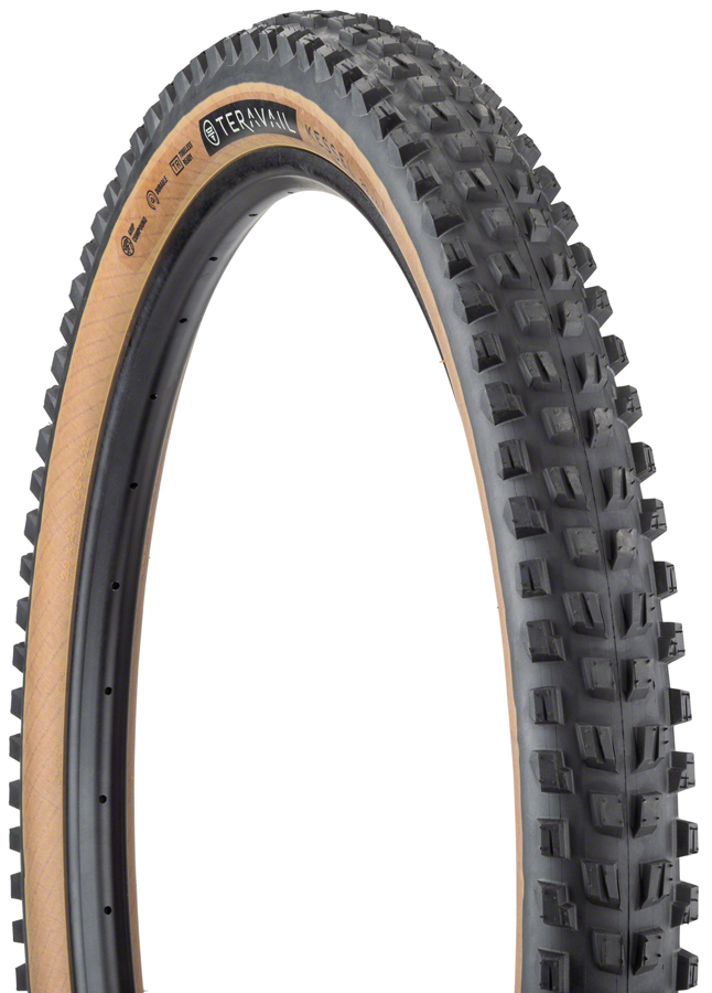 Teravail Kessel Tire - 29 x 2.6, Tubeless, Folding, Tan, Durable 