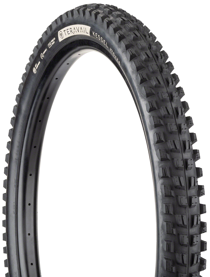 Teravail Kessel Tire - 27.5 x 2.5, Tubeless, Folding, Black, Ultra Durable 