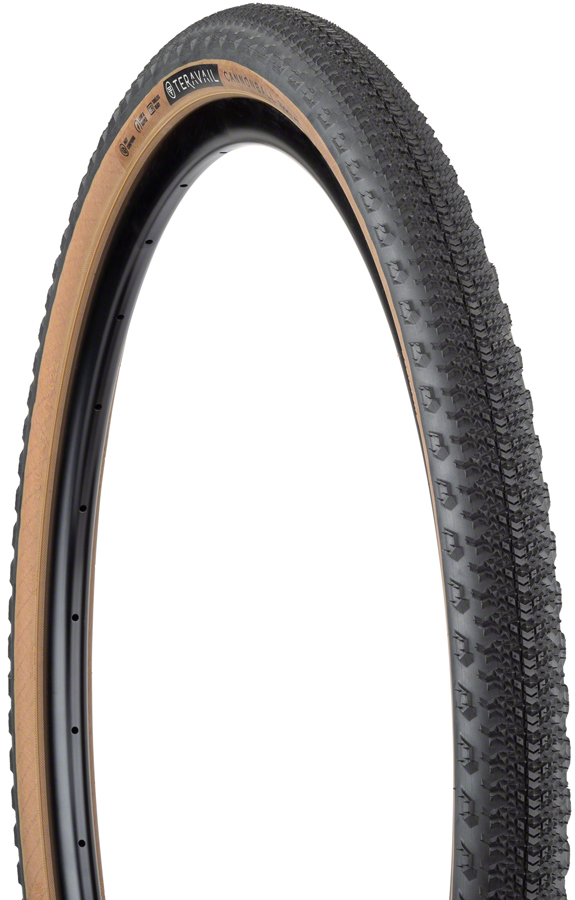 Teravail Cannonball Tire - 700 x 47, Tubeless, Folding, Tan, Durable 